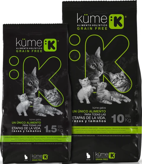küme Gatos, bolsas de 1,5 kg y 10 kg